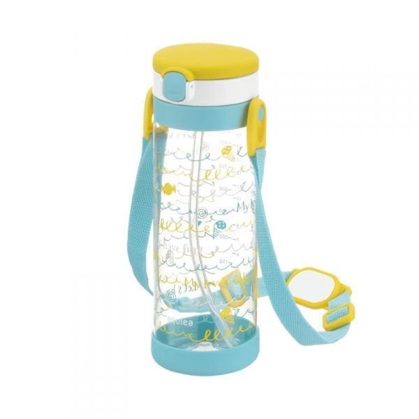 Richell Aqulea Clear Straw Bottle Mug (450m) - Image 4