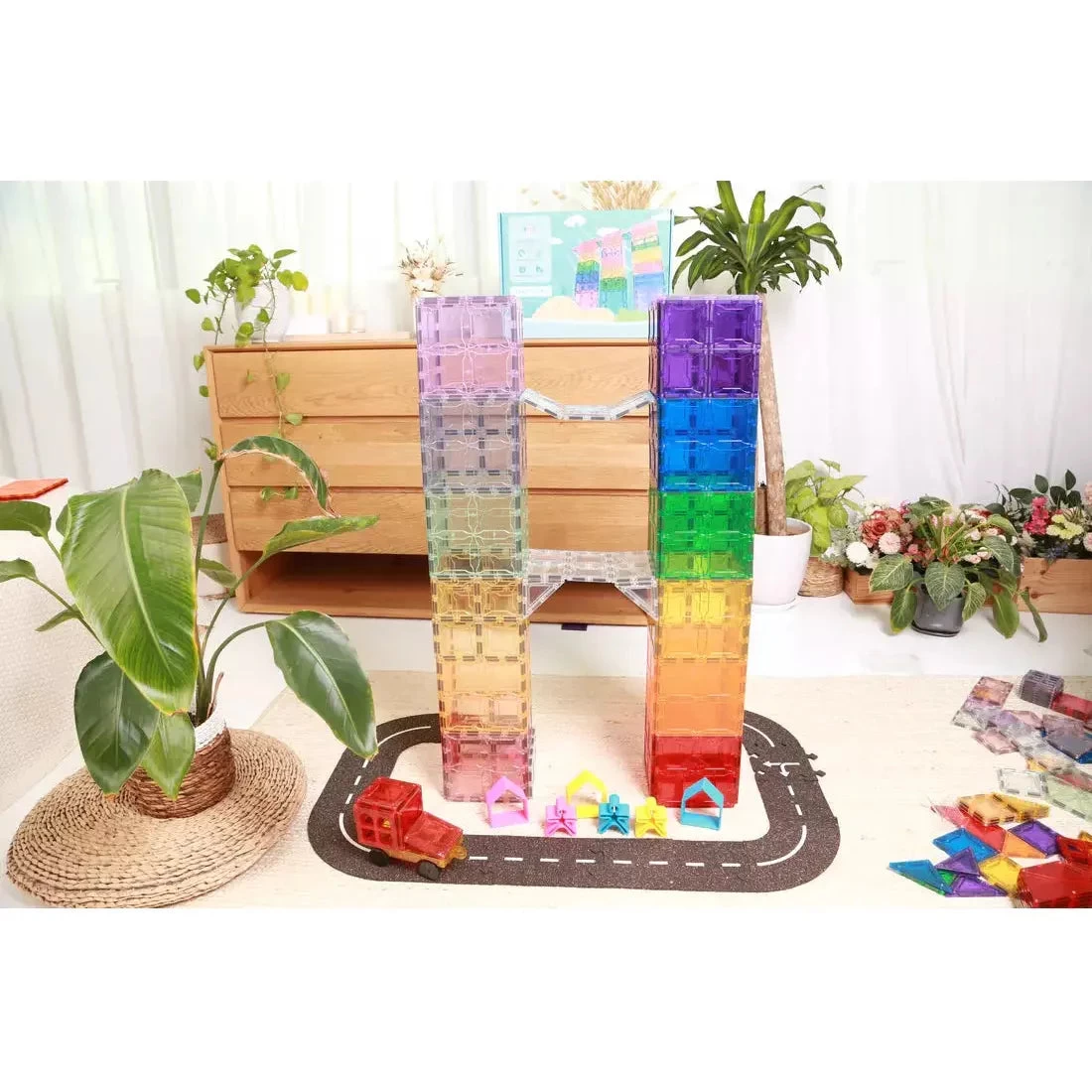 SparksMag Classic 208 Pcs Grande Magnetic Tiles Set - Image 4