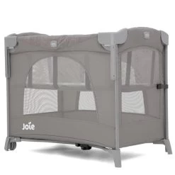 Joie Kubbie Sleep Bedside Travel Cot - Foggy Gray