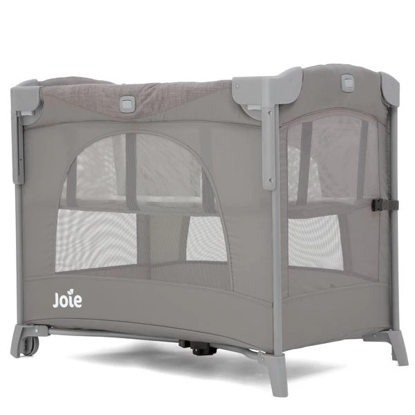 Joie Kubbie Sleep Bedside Travel Cot - Foggy Gray