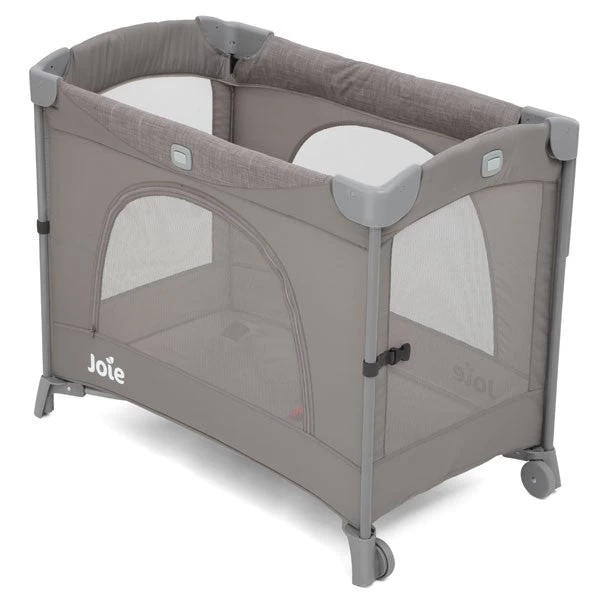 Joie Kubbie Sleep Bedside Travel Cot - Foggy Gray - Image 2
