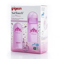 Pigeon Softouch Nursing Bottle - Princess Pink (Twin Pack) 240ml
