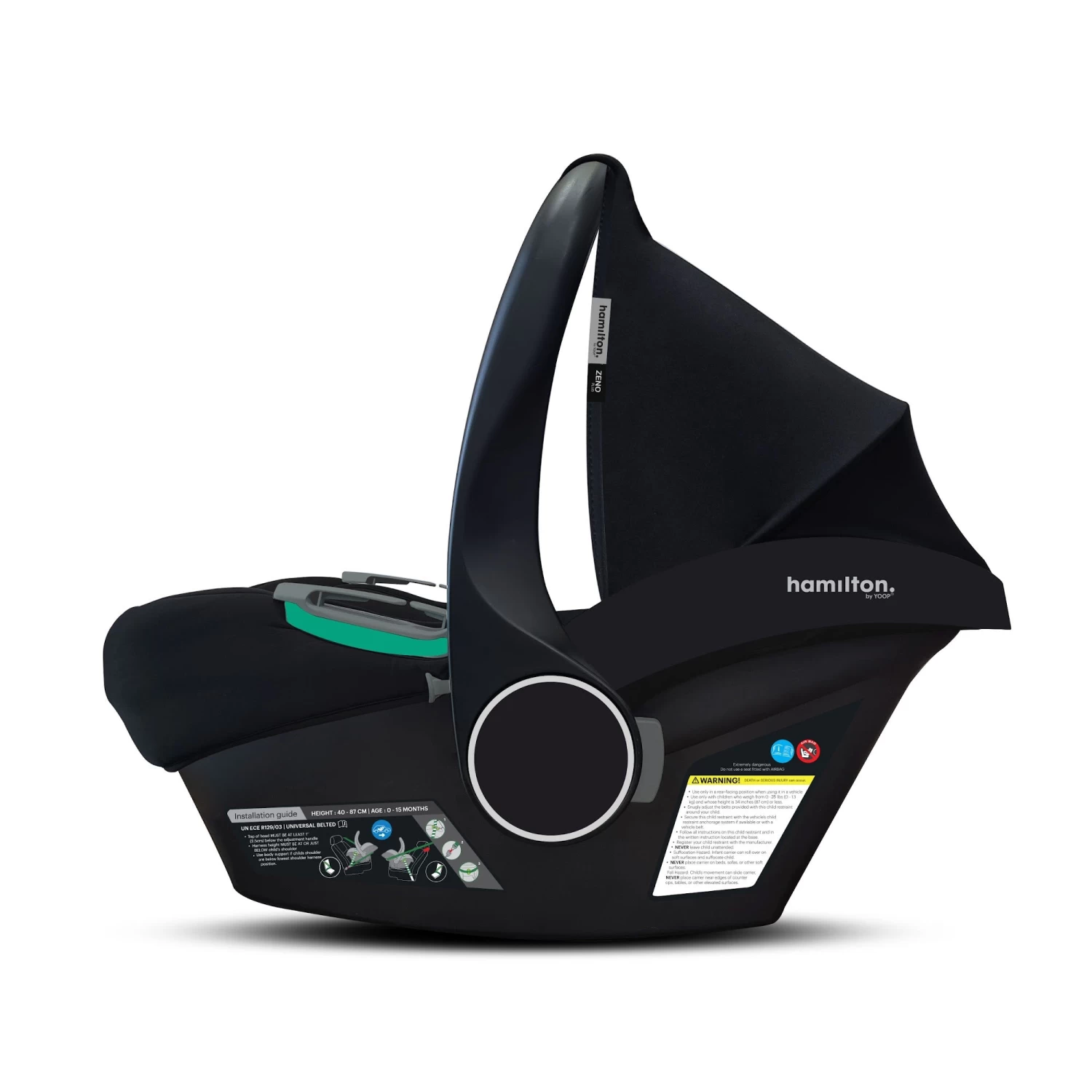 Hamilton Zeno Plus Infant Car Seat (Assorted Colours) - Image 3