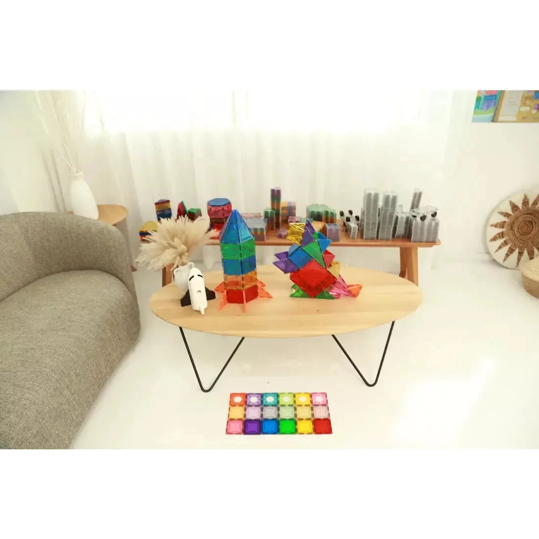 SparksMag Classic 208 Pcs Grande Magnetic Tiles Set - Image 6