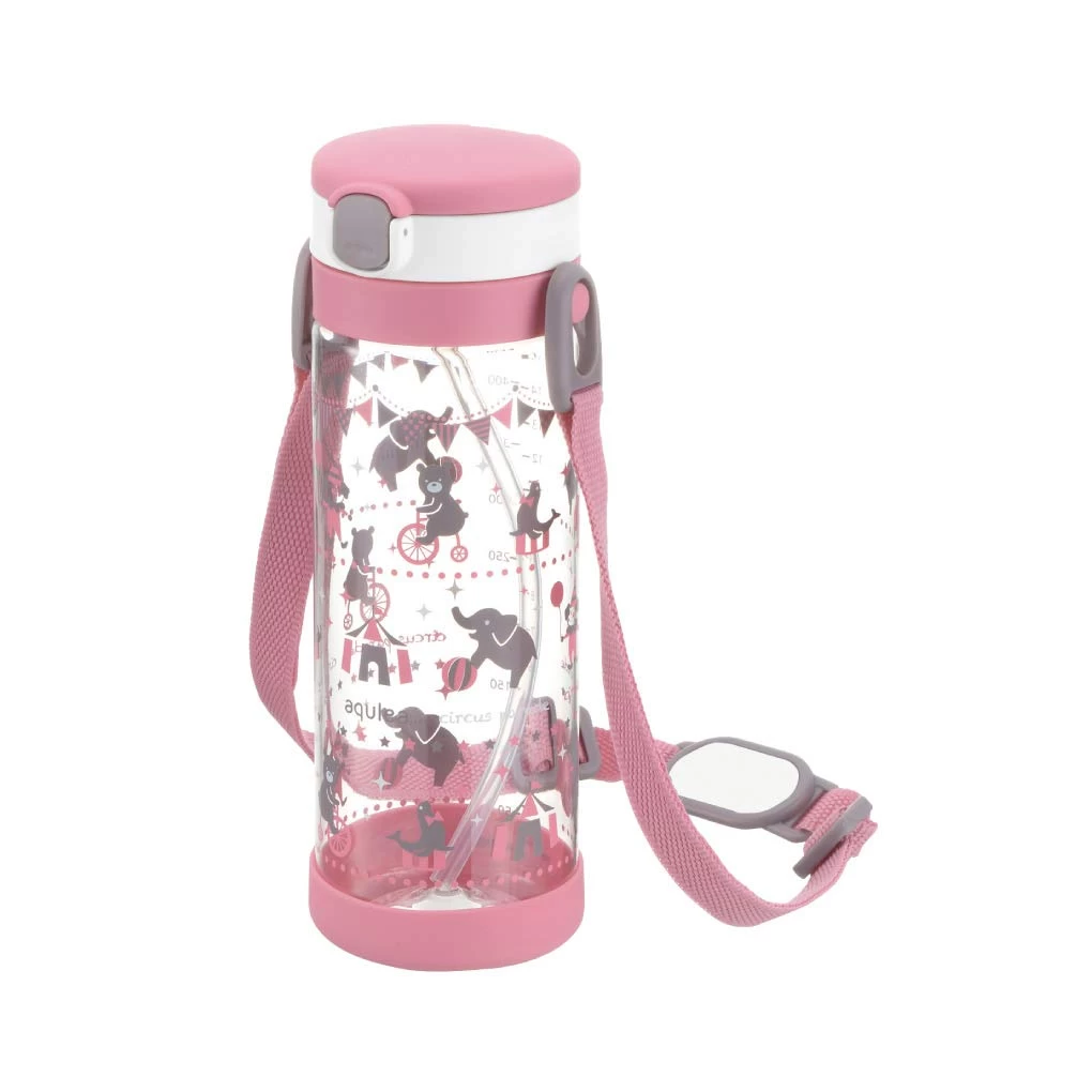 Richell Aqulea Clear Straw Bottle Mug (450m) - Image 3