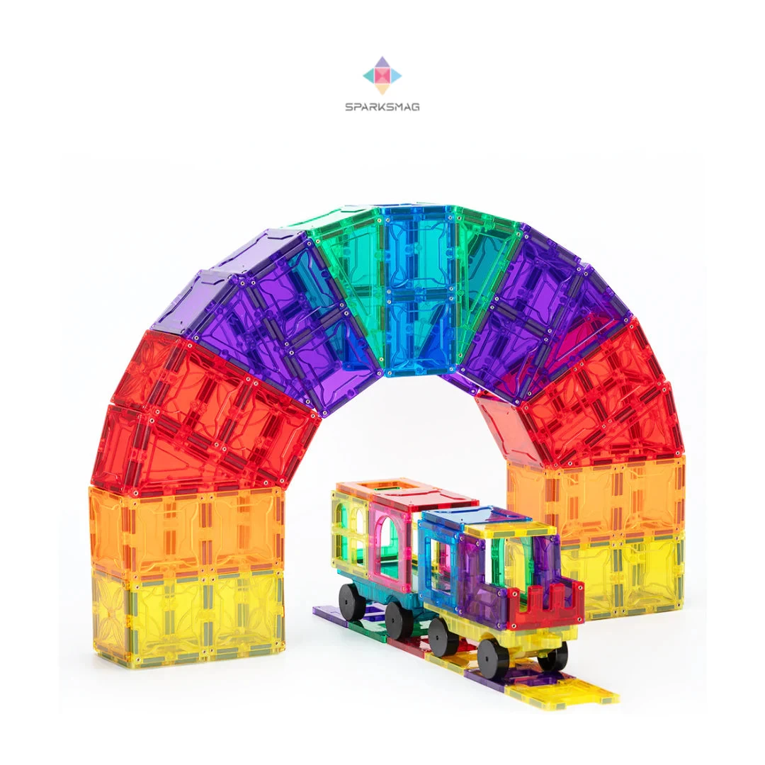 SparksMag Classic 208 Pcs Grande Magnetic Tiles Set - Image 2