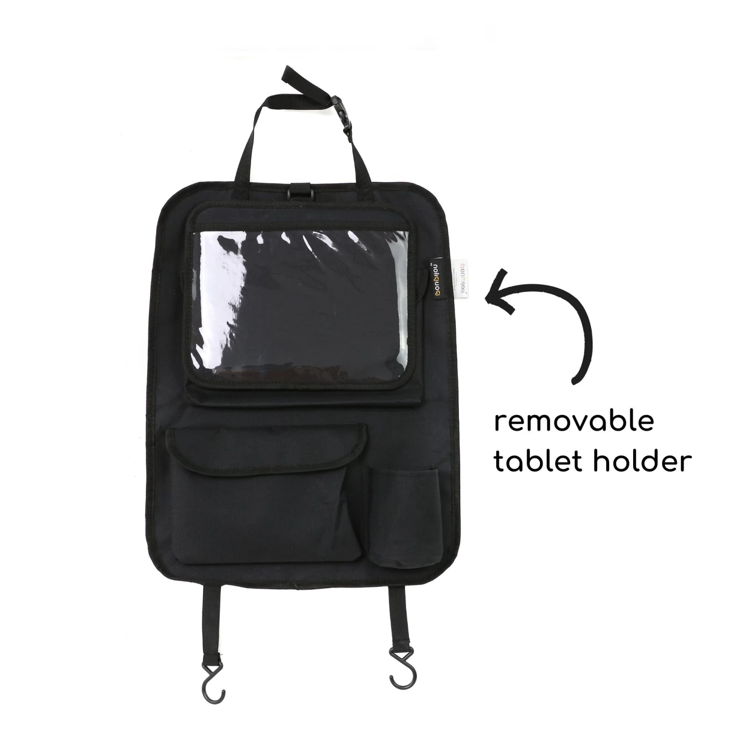 Bonbijou Rear Seat Organiser With Removable Tablet Holder - Image 2