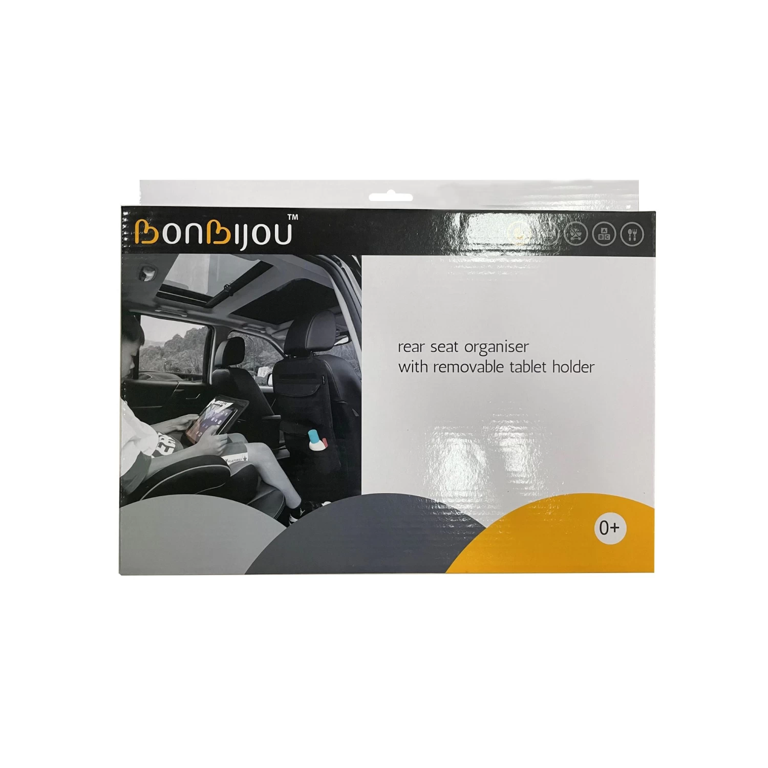 Bonbijou Rear Seat Organiser With Removable Tablet Holder - Image 5