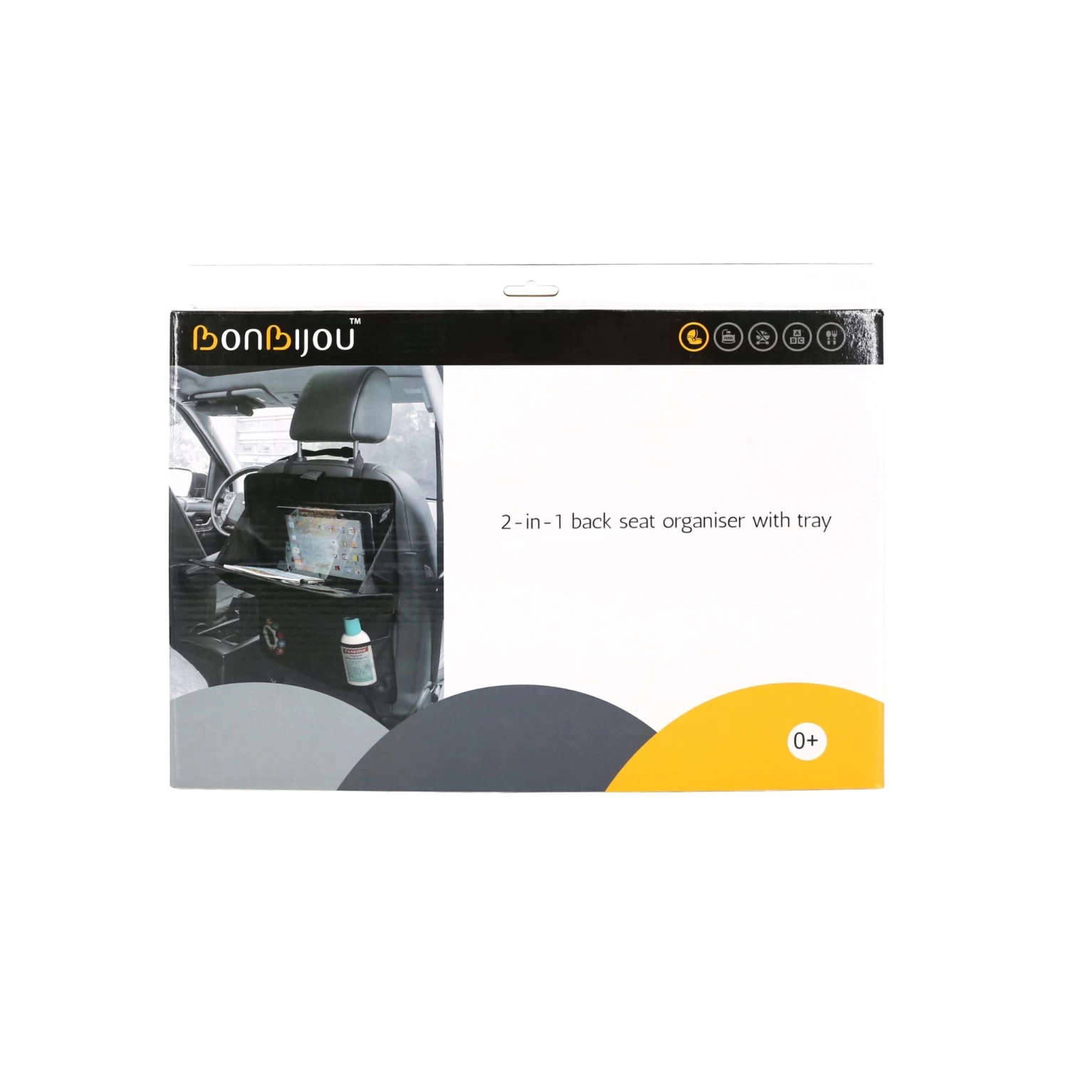 Bonbijou 2-In-1 Back Seat Organiser With Tray - Image 4