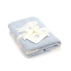 JellyCat Bashful Blue Bunny Blanket (Boxed)