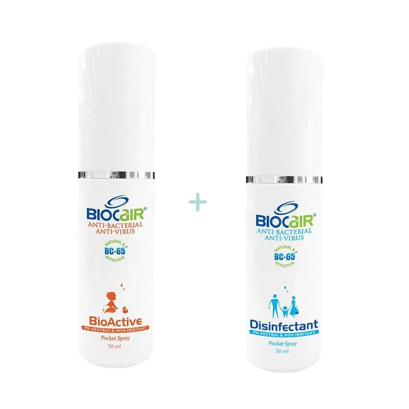 BioCair BioActive Anti-HFMD Pocket Spray + Disinfectant Anti-Bacterial Anti- Virus Pocket Spray (Fresh Shipment From Vendor)