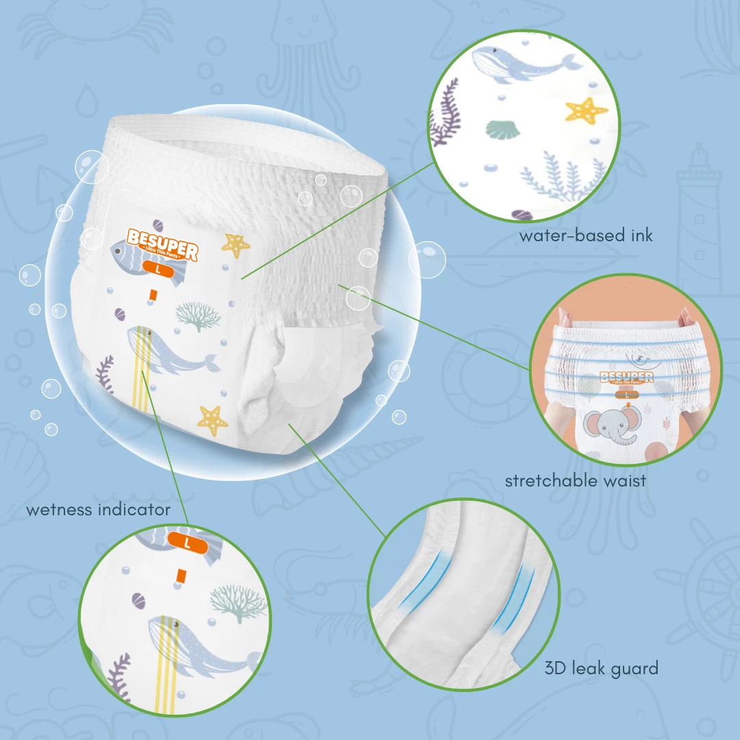 Besuper Ultra-Thin Pants Diapers (Size L To 3XL) - Image 6