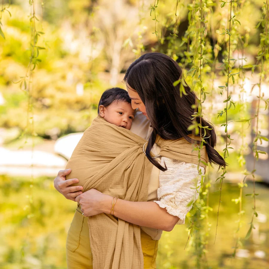 MOBY Sling - 100% Cotton Gauze: Saffron - Image 3