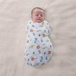 Chicco Swaddles Set 2pcs Light Grey Animals