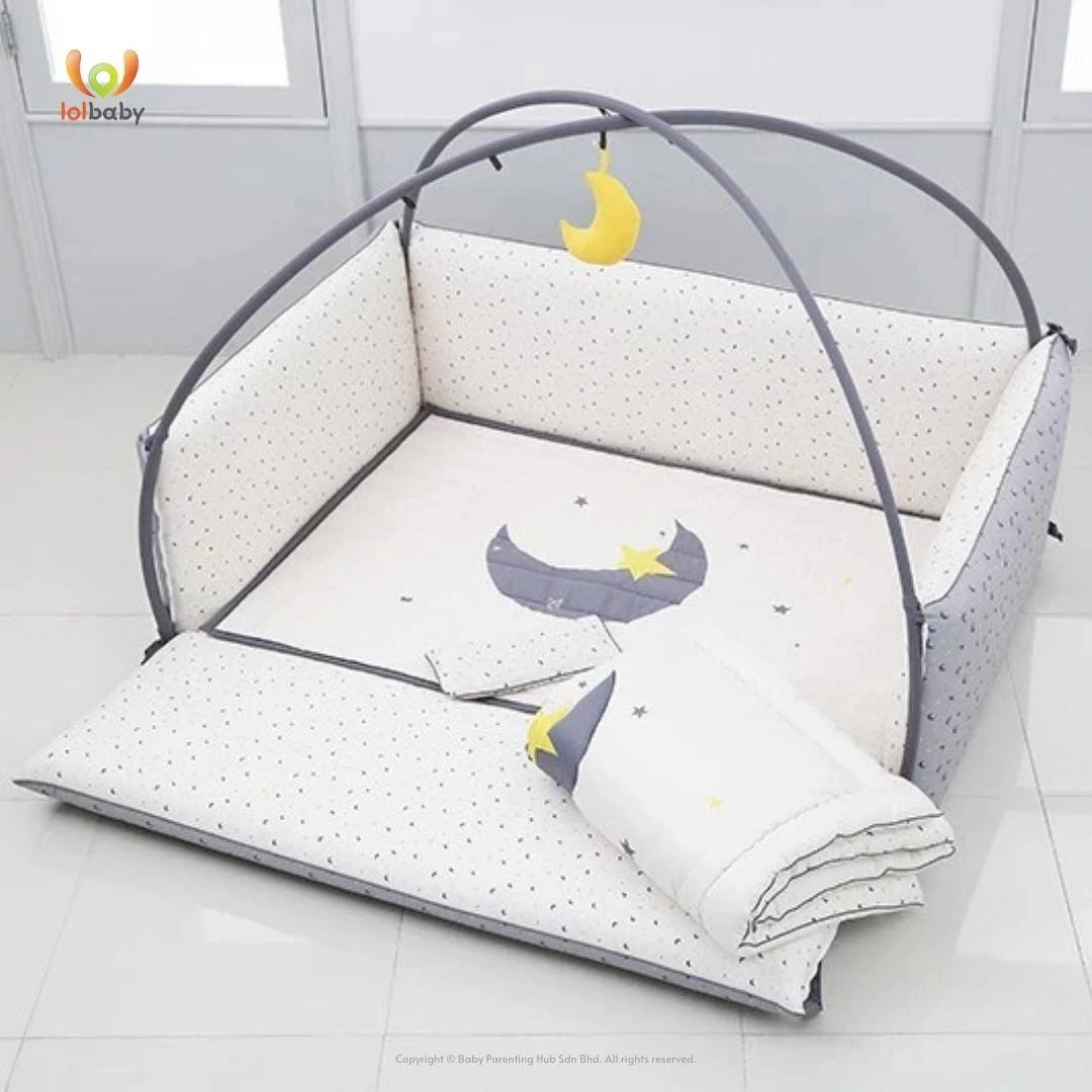LOLBaby Microfibre Large Bumper Bed - Big Moon (Pre-order ETA 8th Sep 2023) - Image 3
