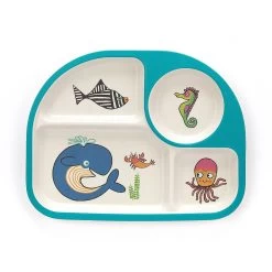 JellyCat Sea Tails Bamboo Divided Plate
