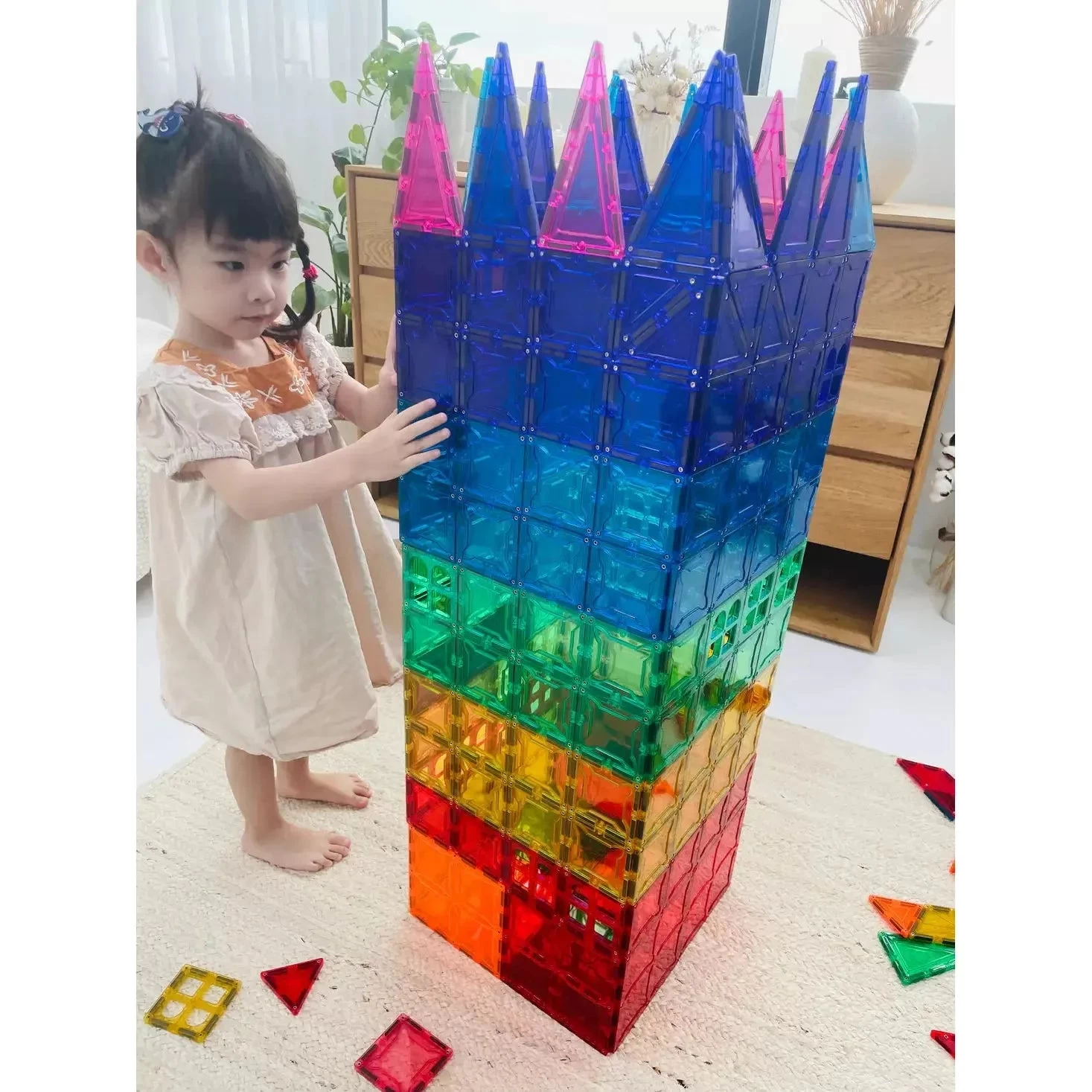 SparksMag Classic 208 Pcs Grande Magnetic Tiles Set - Image 3