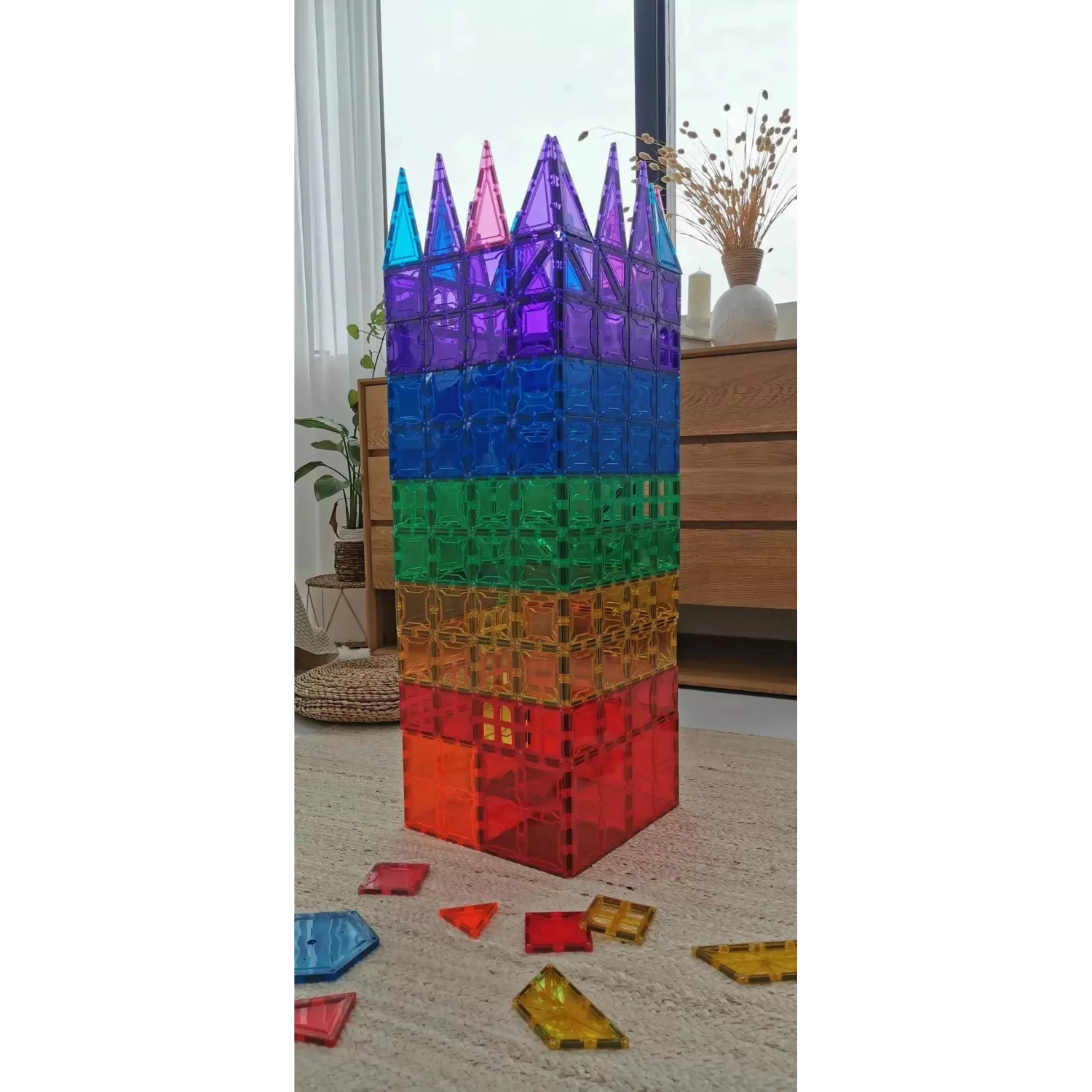 SparksMag Classic 208 Pcs Grande Magnetic Tiles Set - Image 8