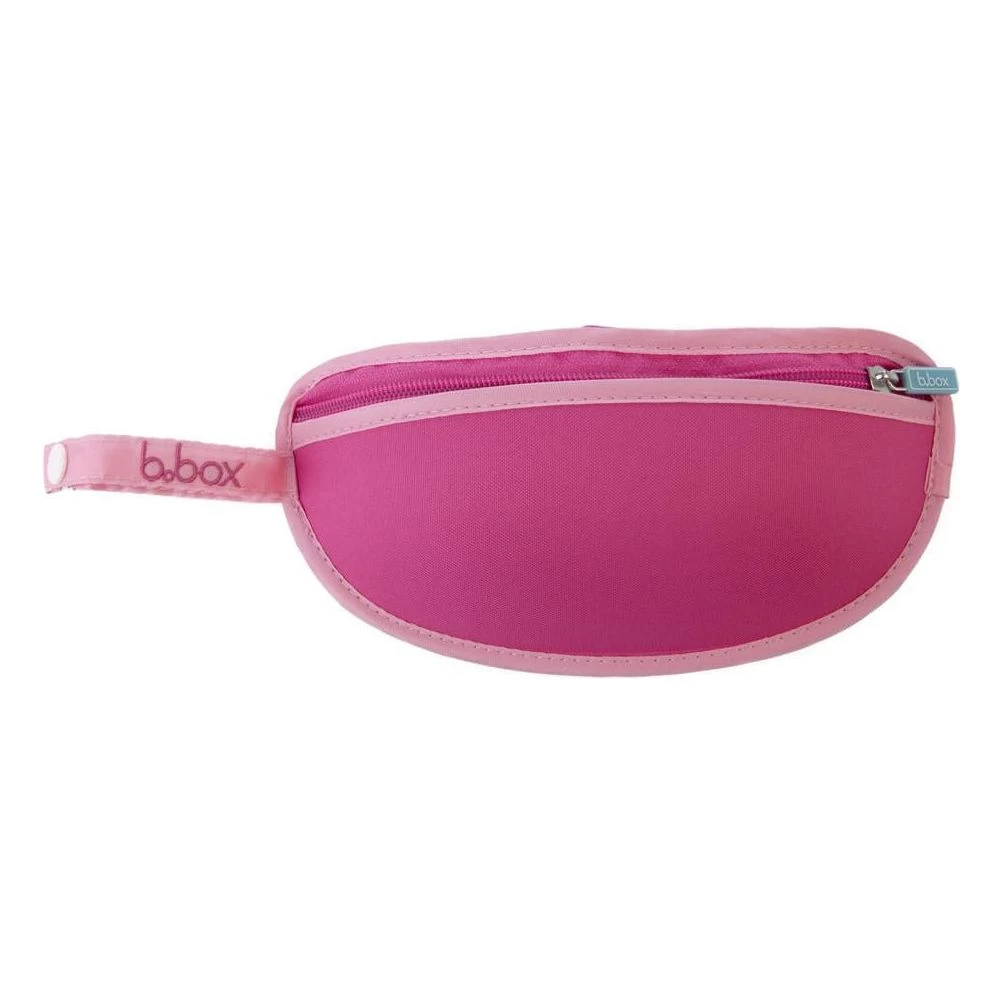 B.box Travel Bib W/ Baby Spoon (Flower Power) - Image 3