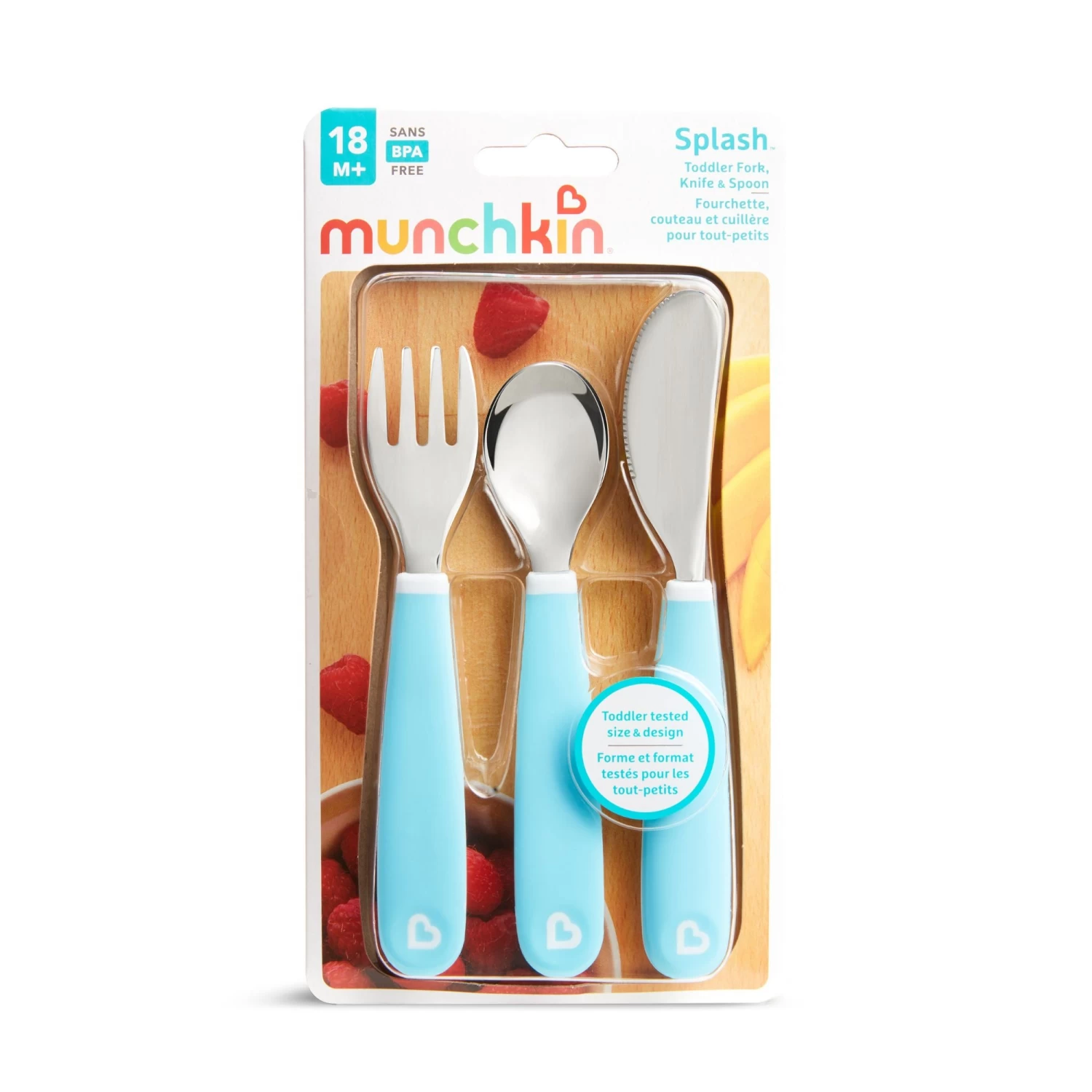 Munchkin Splashâ„¢ Toddler Fork, Knife & Spoon Set - Image 5