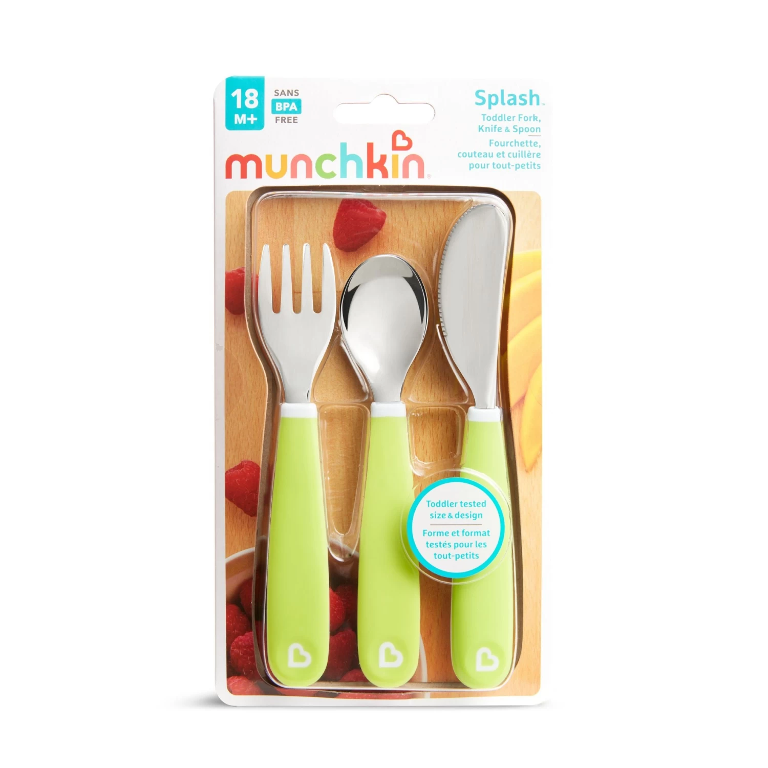 Munchkin Splashâ„¢ Toddler Fork, Knife & Spoon Set - Image 7