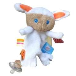 Snoozebaby Pacifier Holder - Mak The Cuddling Lamb