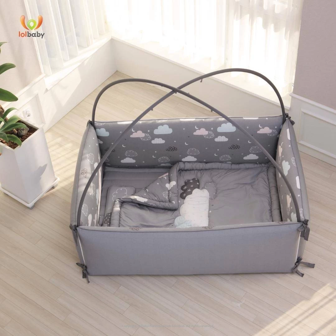 LOLBaby Microfibre Large Bumper Bed - Night Sky (Pre-order ETA 8th Sep 2023) - Image 2