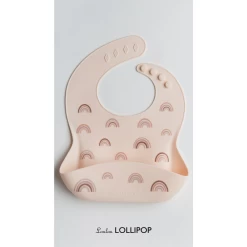 Loulou LOLLIPOP Silicone Bib - Rainbow