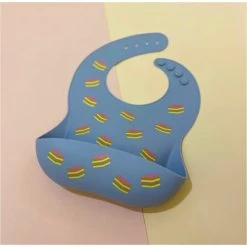 Chubby Junkie Kueh Lapis Silicone Bib - Blue
