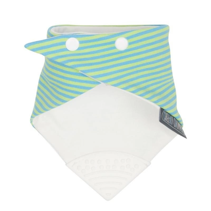 Cheeky Chompers Neckerchew Baby Bib - Uni-Stripe - Image 2