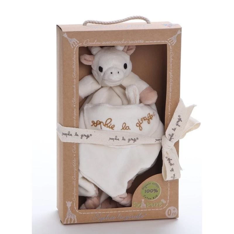 Sophie La Girafe So'Pure Comforter With Pacifier Holder
