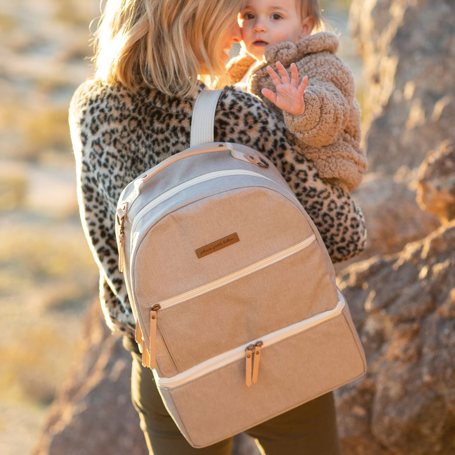 Petunia Pickle Bottom Axis Backpack: Sand (Exclusive) - Image 14