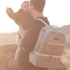 Petunia Pickle Bottom Axis Backpack: Sand (Exclusive)