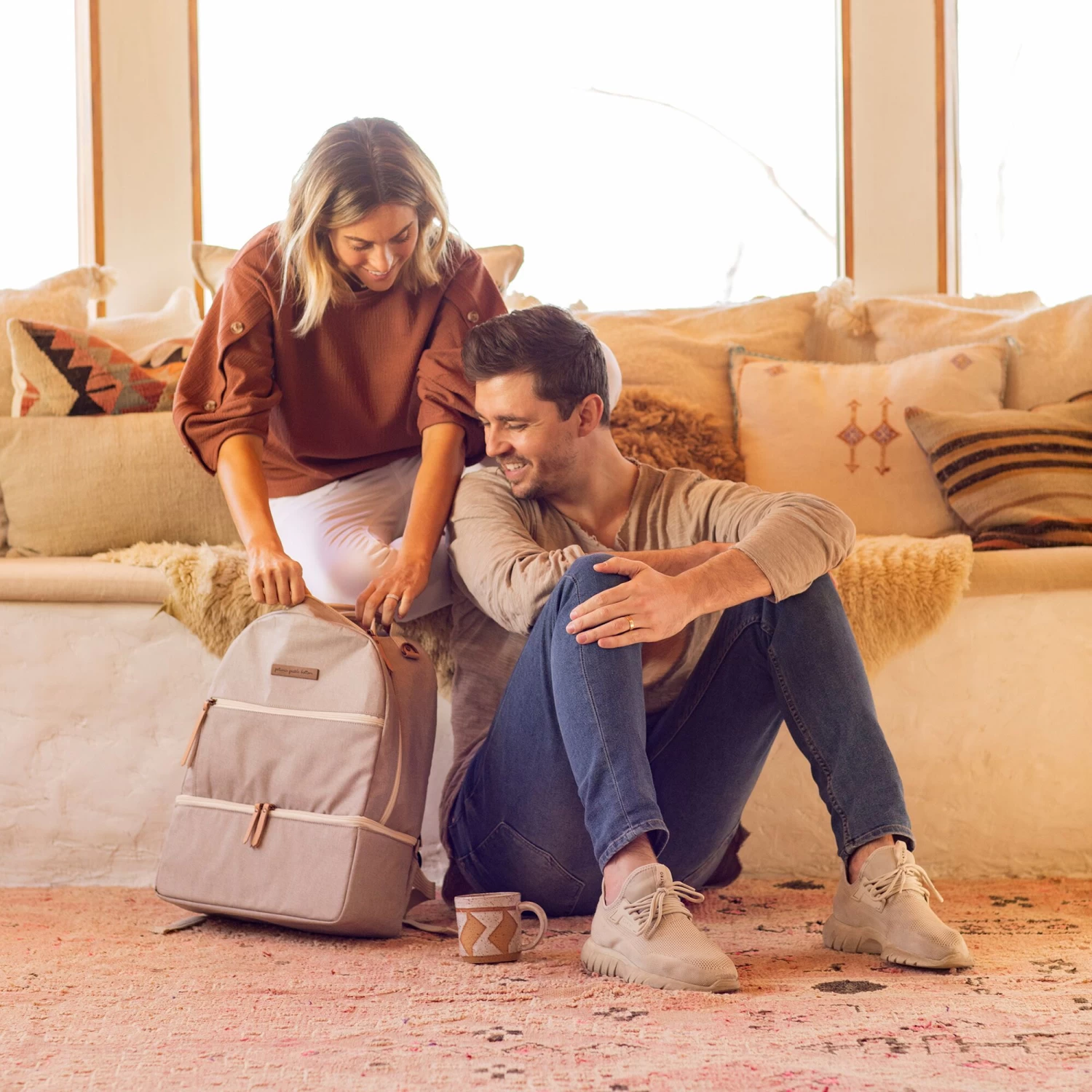 Petunia Pickle Bottom Axis Backpack: Sand (Exclusive) - Image 11