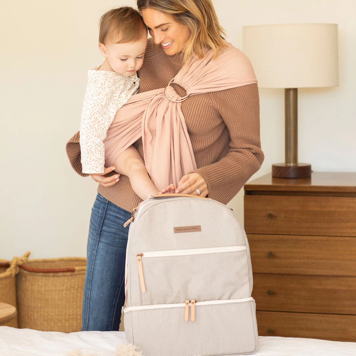 Petunia Pickle Bottom Axis Backpack: Sand (Exclusive) - Image 12