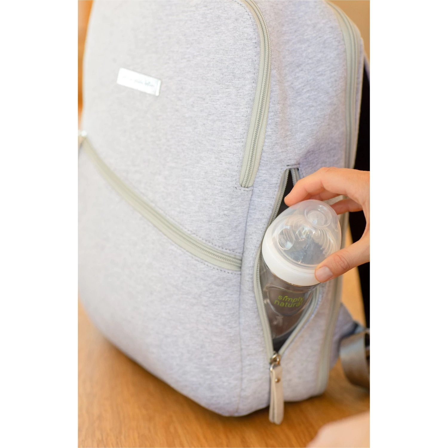 Petunia Pickle Bottom Work + Play Backpack - Grey Neoprene - Image 7