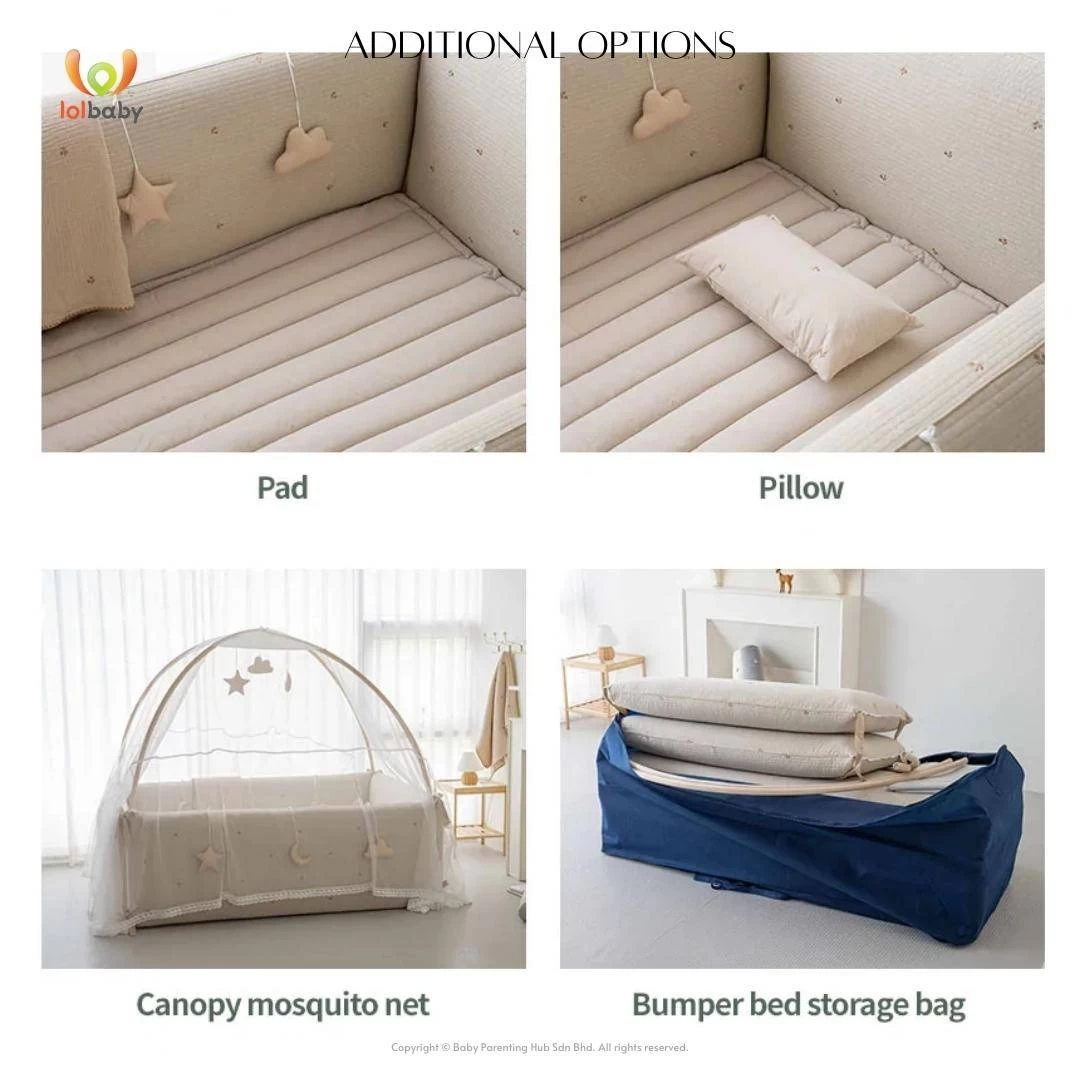 LOLBaby Microfibre Large Bumper Bed - Rainy Cloud (Pre-order ETA 8th Sep 2023) - Image 6