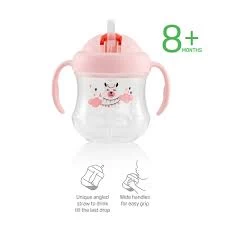 Pigeon Mag Mag Straw Cup Pink Llama 200ml X2