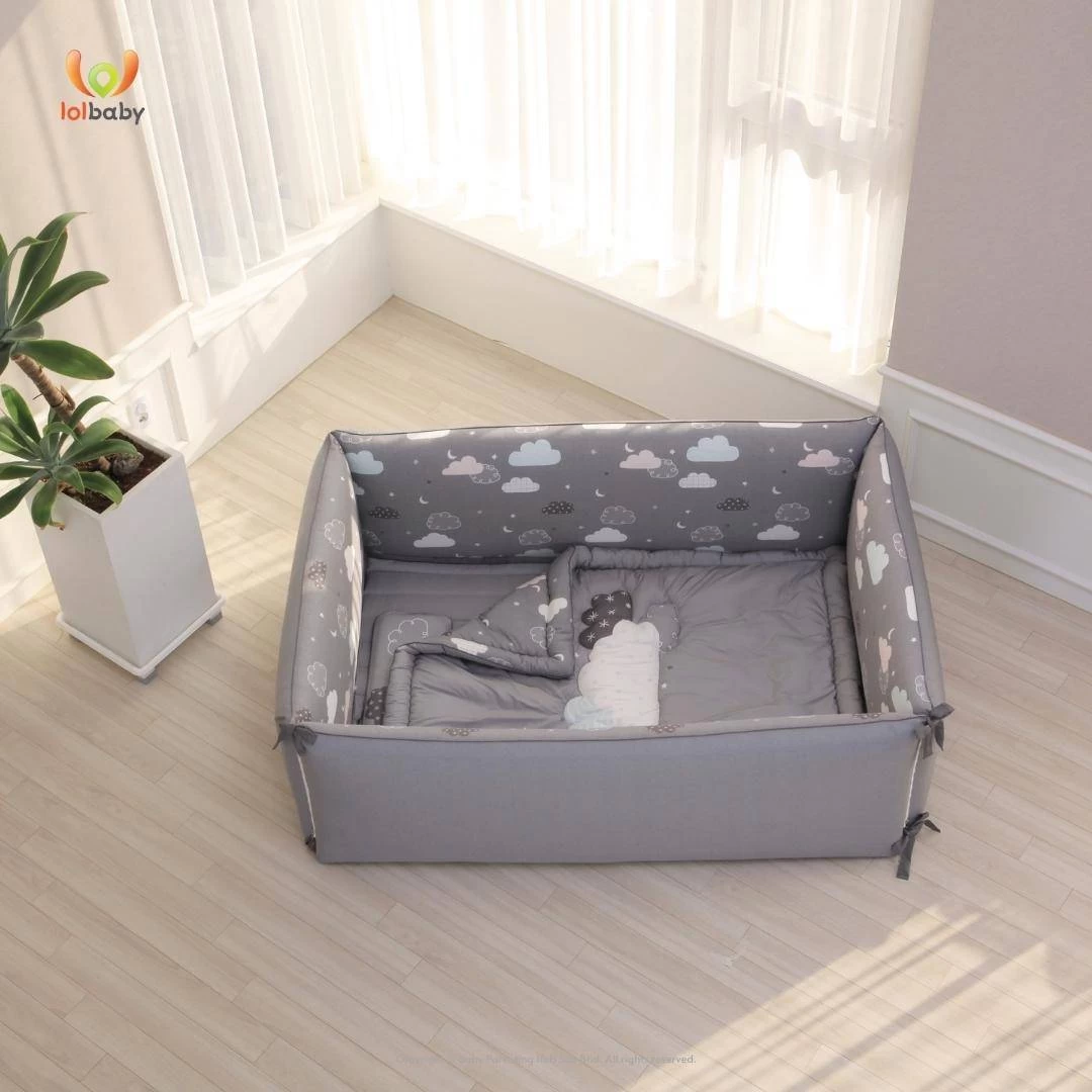 LOLBaby Microfibre Large Bumper Bed - Night Sky (Pre-order ETA 8th Sep 2023) - Image 3