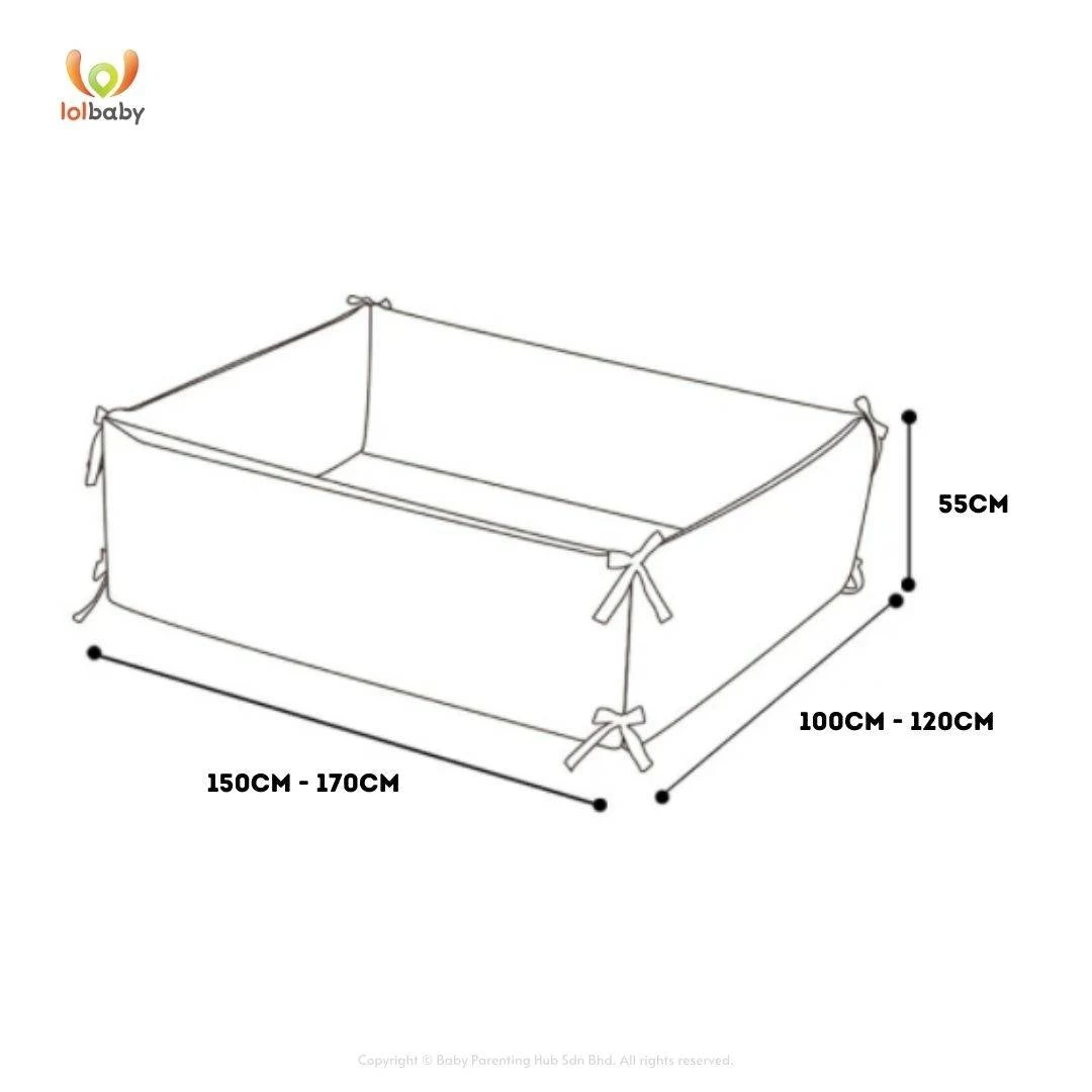 LOLBaby Microfibre Large Bumper Bed - Big Moon (Pre-order ETA 8th Sep 2023) - Image 7