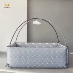 LOLBaby Microfibre Large Bumper Bed - Rainy Cloud (Pre-order ETA 8th Sep 2023)