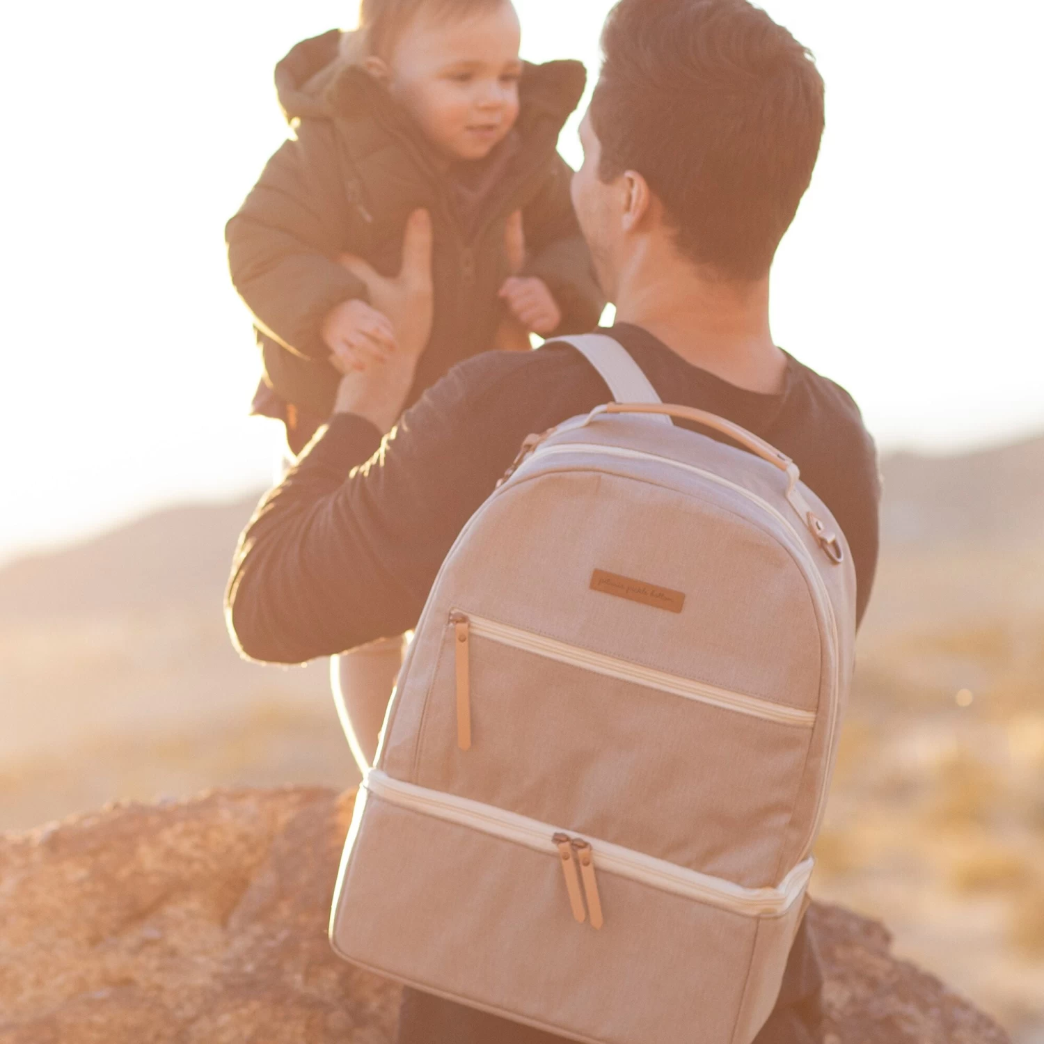 Petunia Pickle Bottom Axis Backpack: Sand (Exclusive) - Image 2