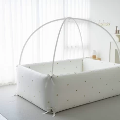 LOLBaby Cotton Embroidery Bumper Bed - Honey Bee (Pre-order ETA 8th Sep 2023)