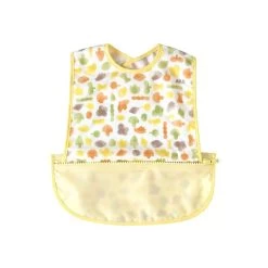 Hoppetta Pouchron Sleeveless Meal Bib - Poka Yellow