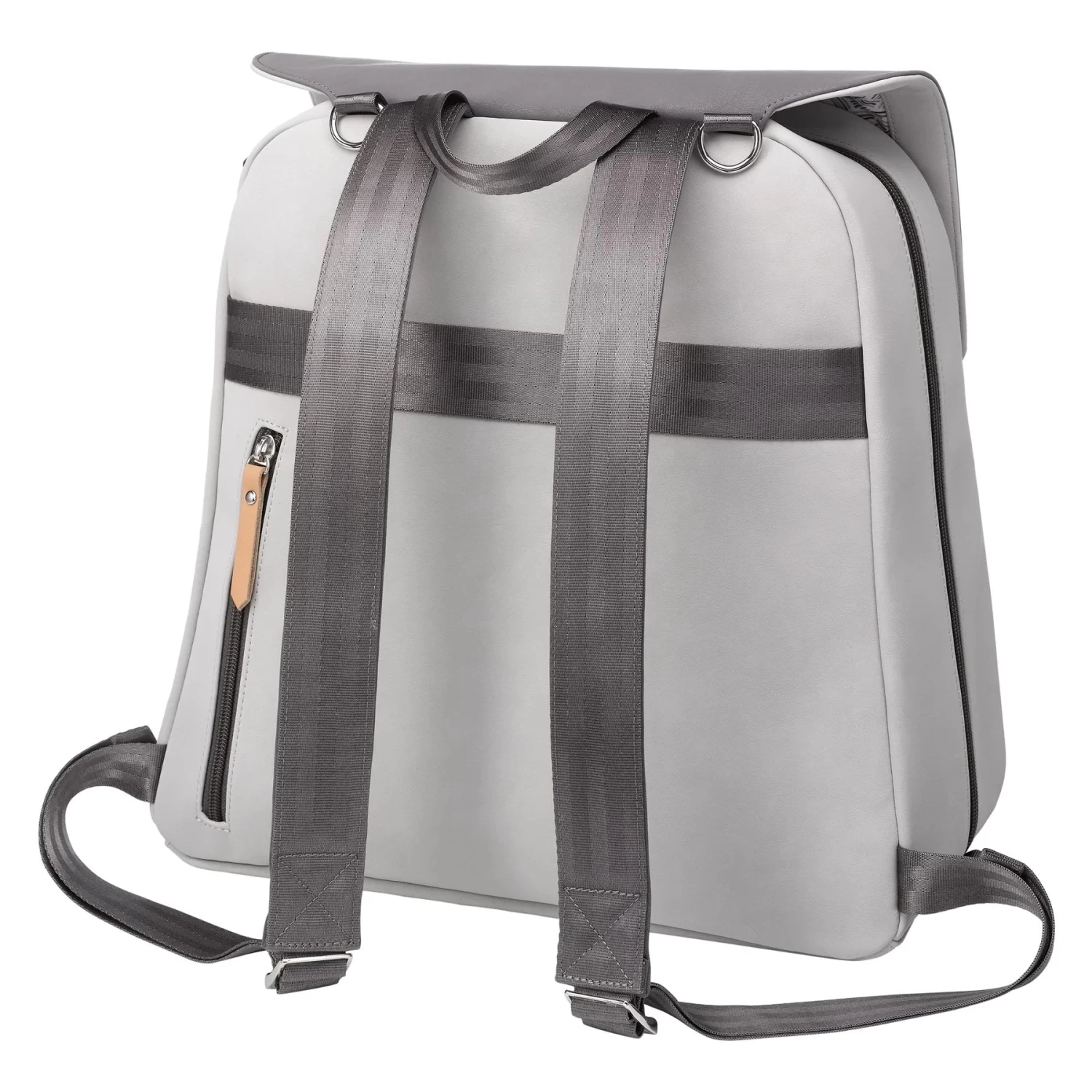 Petunia Pickle Bottom META Backpack - Grey Pearl Nubuck Leatherette - Image 3