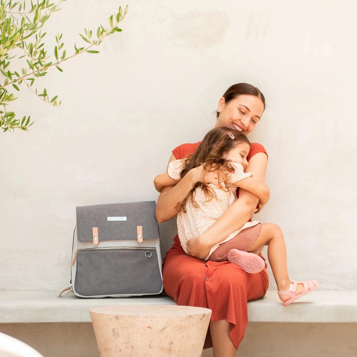 Petunia Pickle Bottom META Backpack - Grey Pearl Nubuck Leatherette - Image 7