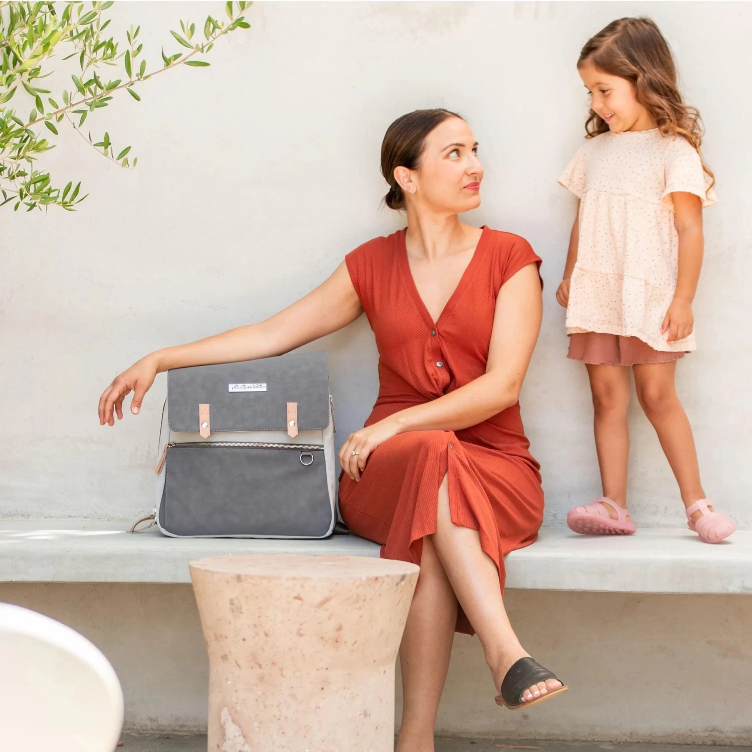 Petunia Pickle Bottom META Backpack - Grey Pearl Nubuck Leatherette - Image 8