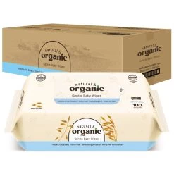Natural & Organic Daily Care Baby Wipes, Refill (100 Sheets X 10 Packs)