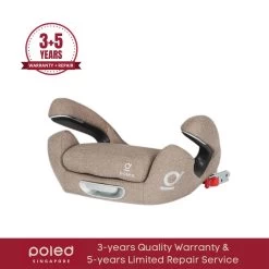 Poled X Hyundai ISOfix Booster | London Brown (free Kick Mat)