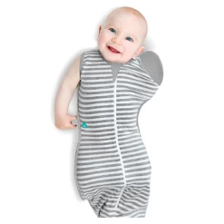Love To Dream Swaddle UP 50/50 - Grey Stripe